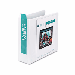 WLJ86630 Professional Plus No-Gap D-Rings Vinyl View Binder, 3" Capacity, White By WILSON JONES CO.