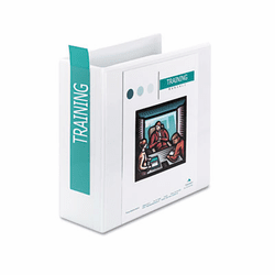 WLJ86640 Professional Plus No-Gap D-Rings Vinyl View Binder, 4" Capacity, White By WILSON JONES CO.