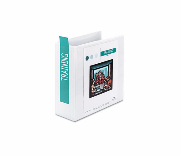 WLJ86640 Professional Plus No-Gap D-Rings Vinyl View Binder, 4" Capacity, White By WILSON JONES CO.