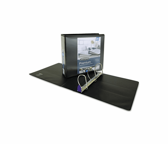 WLJ86641 Professional Plus No-Gap D-Rings Vinyl View Binder, 4" Capacity, Black By WILSON JONES CO.