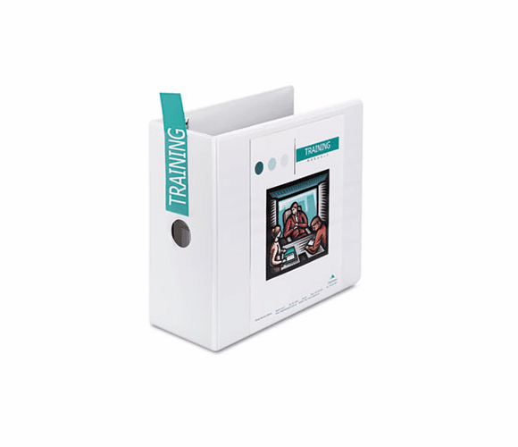 WLJ86650 Professional Plus No-Gap D-Rings Vinyl View Binder, 5" Capacity, White By WILSON JONES CO.