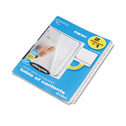 WLJ90301 Multi-Dex Index Black & White 12 Month Tabs, Letter By WILSON JONES CO.