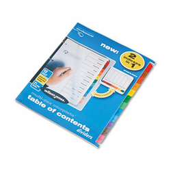 WLJ91203 Multi-Dex Index Assorted Color 12-Tab, Labeled 1-12, Letter, 12/Set By WILSON JONES CO.