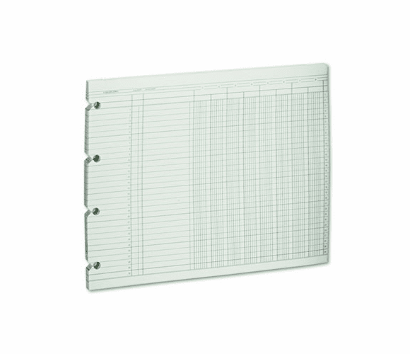 WLJG108 Accounting Sheets, Eight Column, 9-1/4 x 11-7/8, 100 Loose Sheets/Pack, Green By WILSON JONES CO.