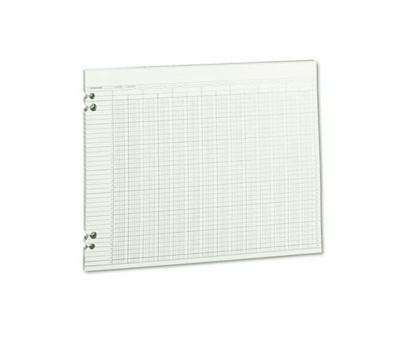 WLJG3024 Accounting Sheets, 24 Columns, 11 x 14, 100 Loose Sheets/Pack, Green By WILSON JONES CO.