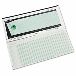 WLJG7225A Accounting Pad, 25 Six-Unit Columns, 11 x 24 1/4, 50-Sheet Pad By WILSON JONES CO.