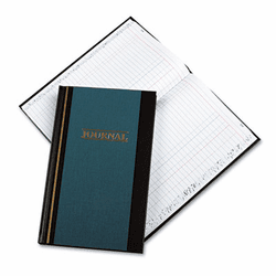 WLJS3003J Two-Column Journal, Blue Hardcover, 300 Pages, 11 3/4 x 7 1/4 By WILSON JONES CO.