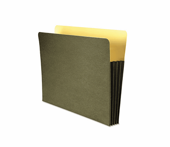 WLJWCC68RG Recycled File Pocket, Straight Cut, Letter, 3 1/2 Inch Expansion, Green By WILSON JONES CO.