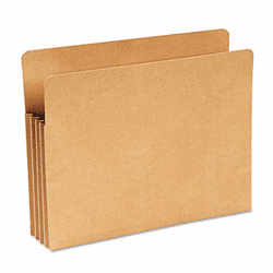 WLJWCC68RK Recycled File Pocket, Straight Cut, Letter, 3 1/2 Inch Expansion, Kraft By WILSON JONES CO.