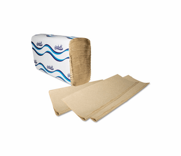 WNS1040 Embossed Multifold Paper Towels, 9-1/5 x 9-2/5, Natural, 250/Pack, 16/Carton By WINDSOFT