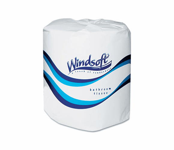 WNS2400 Facial Quality Toilet Tissue, 2-Ply, Single Roll, 24 Rolls Per Carton By WINDSOFT