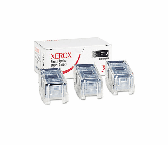 XER008R12941 Finisher Staples for Xerox 7760/4150, Three Cartridges, 15,000 Staples/Pack By XEROX CORP.