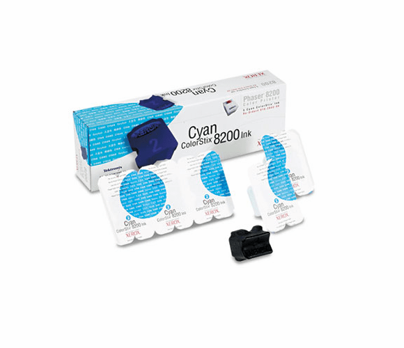 XER016204500 016204500 Solid Ink Stick, 1400 Page-Yield, 5/Box, Cyan By XEROX CORP.