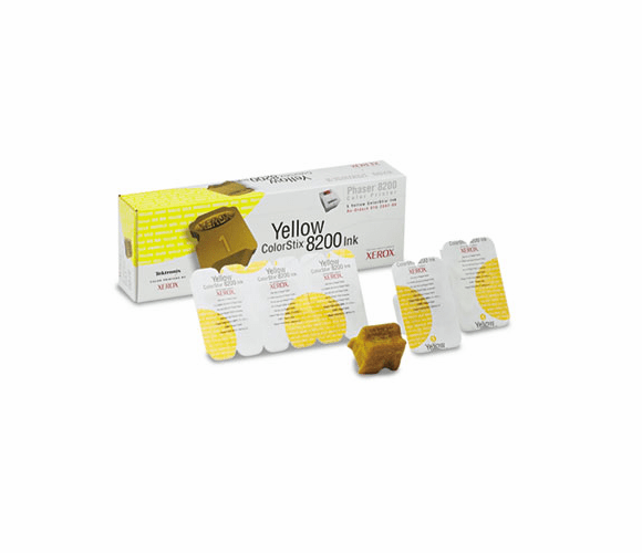 XER016204700 016204700 Solid Ink Stick, 1400 Page-Yield, 5/Box, Yellow By XEROX CORP.