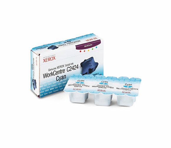 XER108R00660 108R00660 Solid Ink Stick, 3400 Page-Yield, 3/Box, Cyan By XEROX CORP.