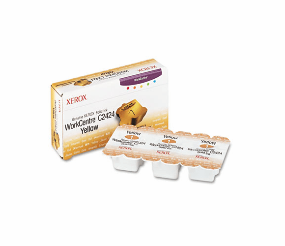 XER108R00662 108R00662 Solid Ink Stick, 3400 Page-Yield, 3/Box, Yellow By XEROX CORP.