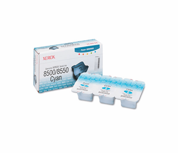 XER108R00669 108R00669 Solid Ink Stick, 1,033 Page-Yield, 3/Box, Cyan By XEROX CORP.