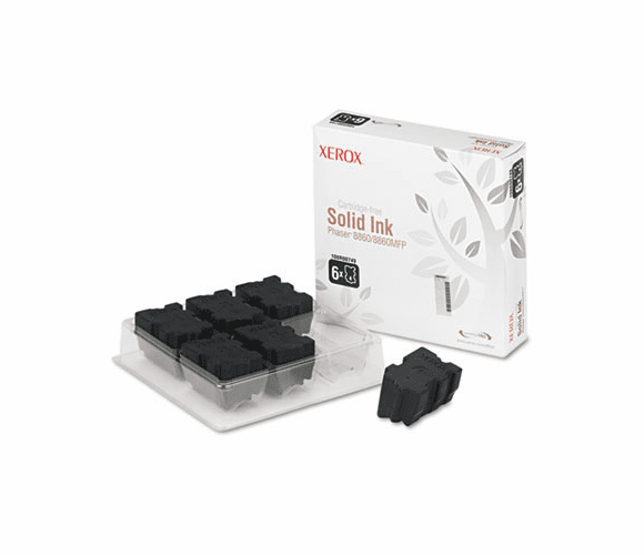 XER108R00749 108R00749 High-Yield Solid Ink Stick, 2333 Page-Yield, 6/Box, Black By XEROX CORP.