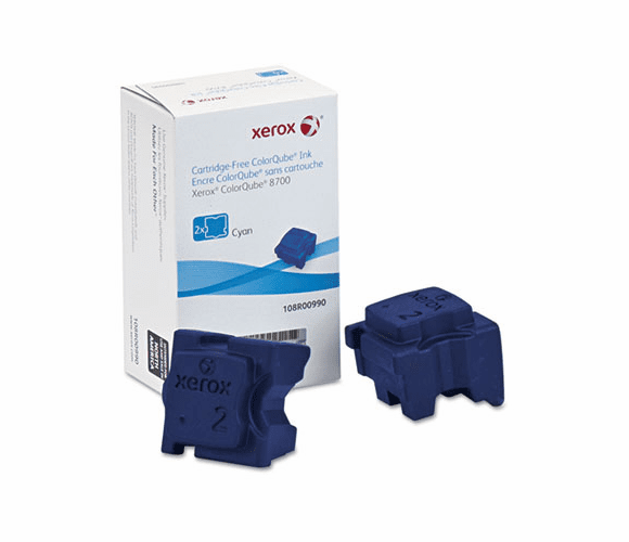 XER108R00990 108R00990 Ink Sticks, 4200 Page-Yield, Cyan, 2/Box By XEROX CORP.