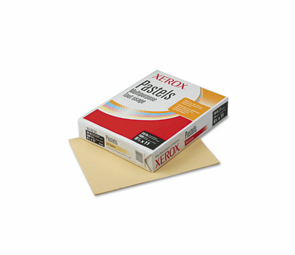 XER3R11054 Multipurpose Pastel Colored Paper, 20-lb, Letter, Buff, 500 Sheets/Ream By XEROX CORP.