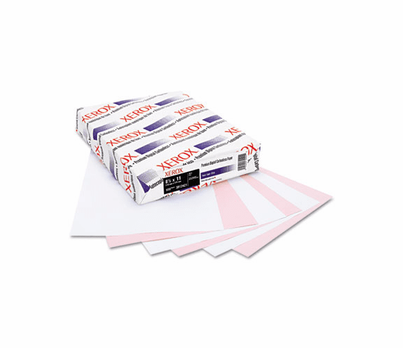 XER3R12421 Premium Digital Carbonless Paper, 8-1/2 x 11, White/Pink, 2,500 Sets By XEROX CORP.