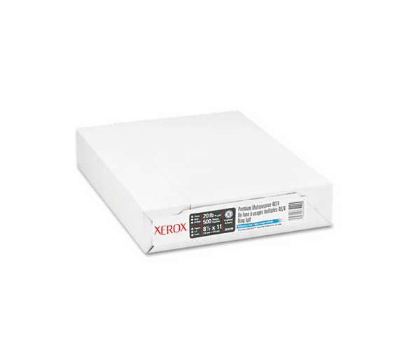 XER3R4299 4024 Multipurpose Paper, 87 Bright, 20lb, 3-Hole Punch, Letter, White, 500/Ream By XEROX CORP.
