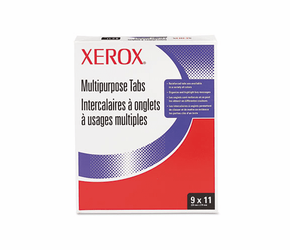 XER3R4416 Single Reverse Collated Index Dividers, 5-Tab, Punched, 9 x 11, 250 Sets/Ctn By XEROX CORP.
