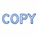 XST1006 Title Message Stamp, COPY, Pre-Inked/Re-Inkable, Blue By SHACHIHATA INC. U.S.A.