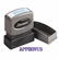 XST1008 Title Message Stamp, APPROVED, Pre-Inked/Re-Inkable, Blue By SHACHIHATA INC. U.S.A.
