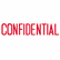 XST1130 Title Message Stamp, CONFIDENTIAL, Pre-Inked/Re-Inkable, Red By SHACHIHATA INC. U.S.A.