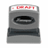 XST1360 Title Message Stamp, DRAFT, Pre-Inked/Re-Inkable, Red By SHACHIHATA INC. U.S.A.