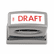 XST1360 Title Message Stamp, DRAFT, Pre-Inked/Re-Inkable, Red By SHACHIHATA INC. U.S.A.