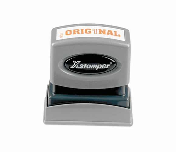 XST1824 Title Message Stamp, ORIGINAL, Pre-Inked/Re-Inkable, Orange By SHACHIHATA INC. U.S.A.