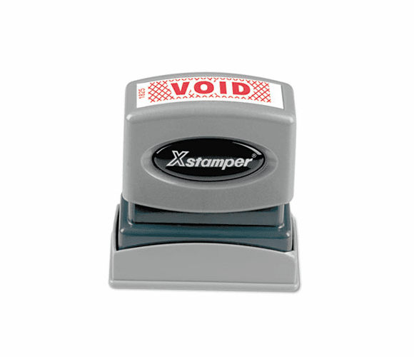 XST1825 Title Message Stamp, VOID, Pre-Inked/Re-Inkable, Red By SHACHIHATA INC. U.S.A.
