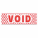 XST1825 Title Message Stamp, VOID, Pre-Inked/Re-Inkable, Red By SHACHIHATA INC. U.S.A.