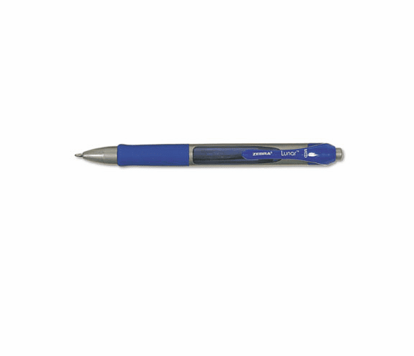 ZEB21420 Lunar Wide Barrel Ballpoint Retractable Pen, Blue Ink, Medium, Dozen By ZEBRA PEN CORP.