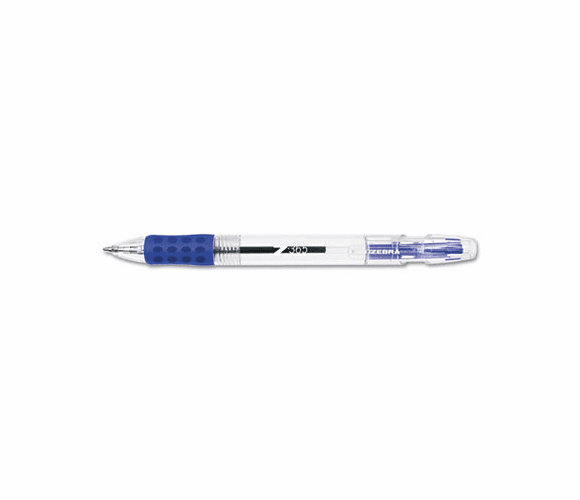 ZEB21620 Z-365 Ballpoint Retractable Water-Resistant Pen, Blue Ink, Medium, Dozen By ZEBRA PEN CORP.