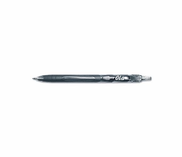 ZEB23510 OLA Ballpoint Retractable Pen, Black Ink, Medium, Dozen By ZEBRA PEN CORP.