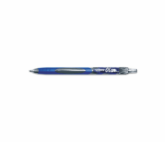 ZEB23520 OLA Ballpoint Retractable Pen, Blue Ink, Medium, Dozen By ZEBRA PEN CORP.