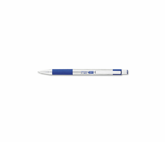 ZEB27120 F-301 Ballpoint Retractable Pen, Blue Ink, Fine By ZEBRA PEN CORP.