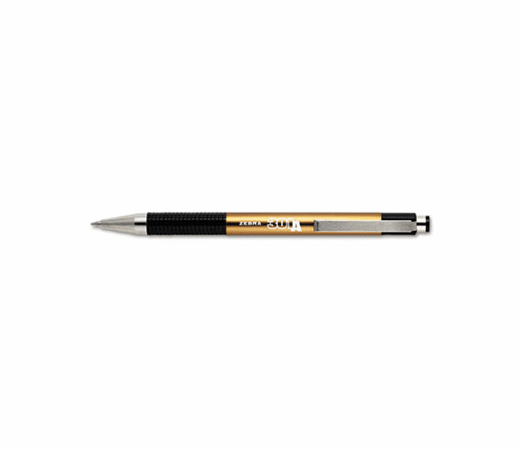 ZEB27540 301A Retractable Ballpoint, 0.7 mm, Black Ink, Gold Barrel, Dozen By ZEBRA PEN CORP.