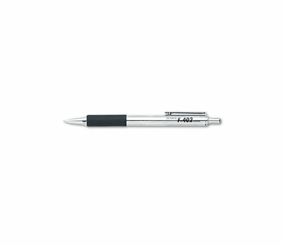 ZEB29210 F-402 Ballpoint Retractable Pen, Black Ink, Fine By ZEBRA PEN CORP.