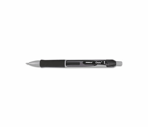 ZEB41010 Orbitz Roller Ball Retractable Gel Pen, Black Ink, Medium, Dozen By ZEBRA PEN CORP.
