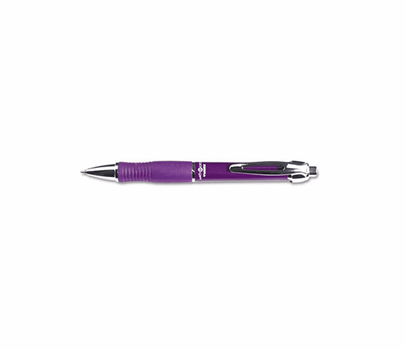 ZEB42680 GR8 Roller Ball Retractable Gel Pen, Violet Ink, Medium, Dozen By ZEBRA PEN CORP.
