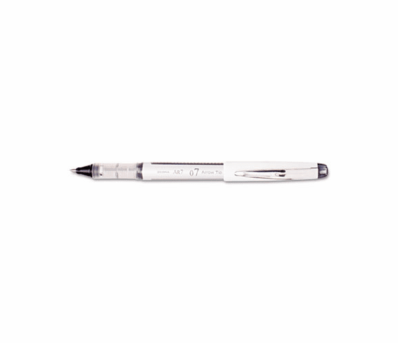 ZEB44510 Regal Roller Ball Stick Pen, Black Ink, Arrow, Dozen By ZEBRA PEN CORP.