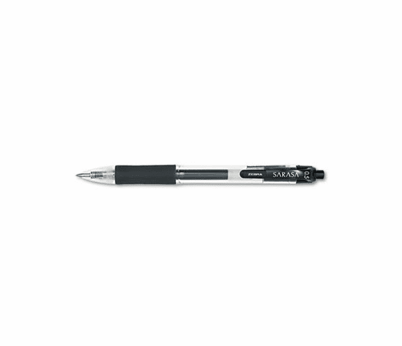 ZEB46710 Sarasa Roller Ball Retractable Gel Pen, Black Ink, Fine, Dozen By ZEBRA PEN CORP.