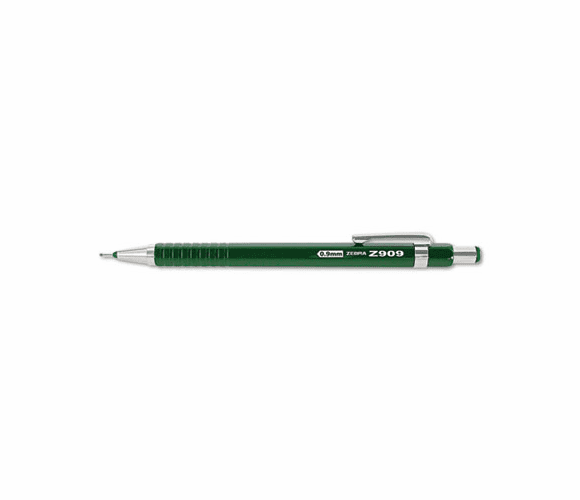 ZEB51940 Z-909 Mechanical Pencil, 0.9 mm, Green Barrel By ZEBRA PEN CORP.