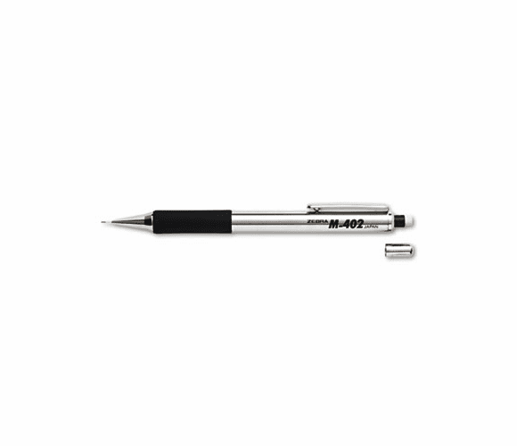 ZEB59210 M-402 Mechanical Pencil, 0.50 mm, Stainless Steel Barrel By ZEBRA PEN CORP.