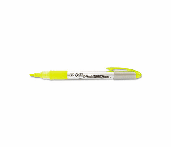 ZEB77050 Z-HL Three-Chamber Liquid Highlighter, Chisel Tip, Yellow, 12/Pk By ZEBRA PEN CORP.