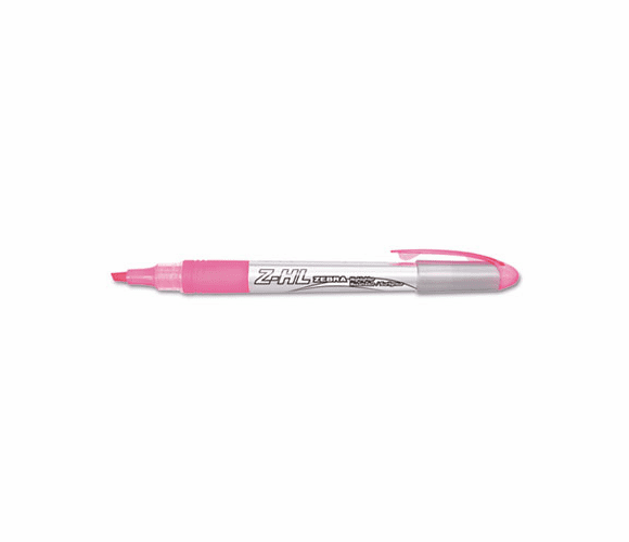 ZEB77070 Z-HL Three-Chamber Liquid Highlighter, Chisel Tip, Pink, 12/Pk By ZEBRA PEN CORP.